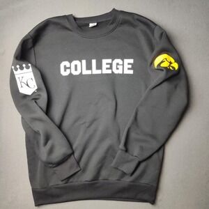 Kansas City Royals Iowa Hawkeyes Shirt Large‎ NCAA College Crewneck Pullover